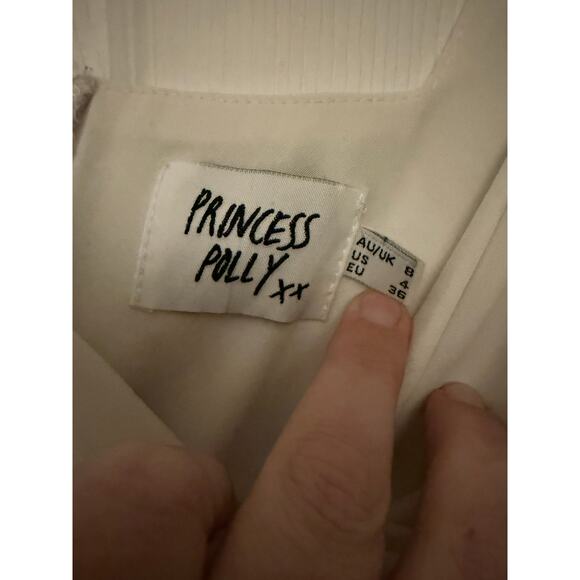 White Top By Princess Polly Size 4 - Picture 3 of 5